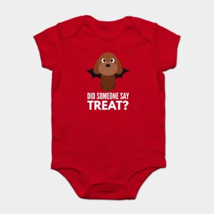 Miniature Poodle Halloween Trick or Treat Baby Bodysuit